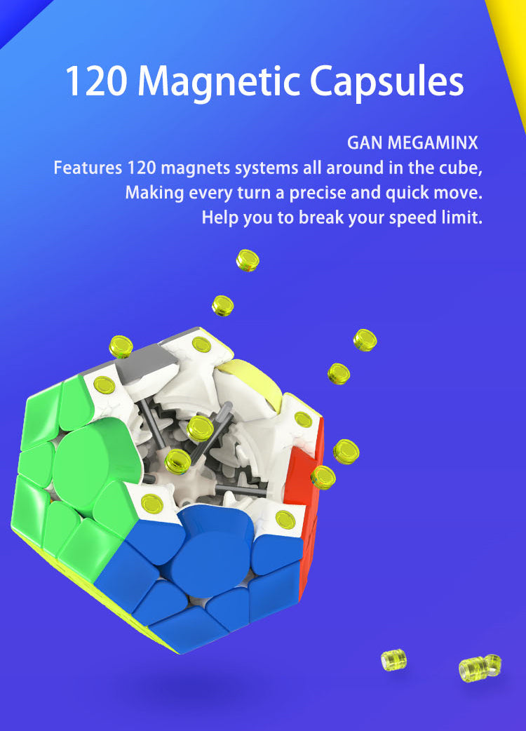 GAN Megaminx magnetic stickerless