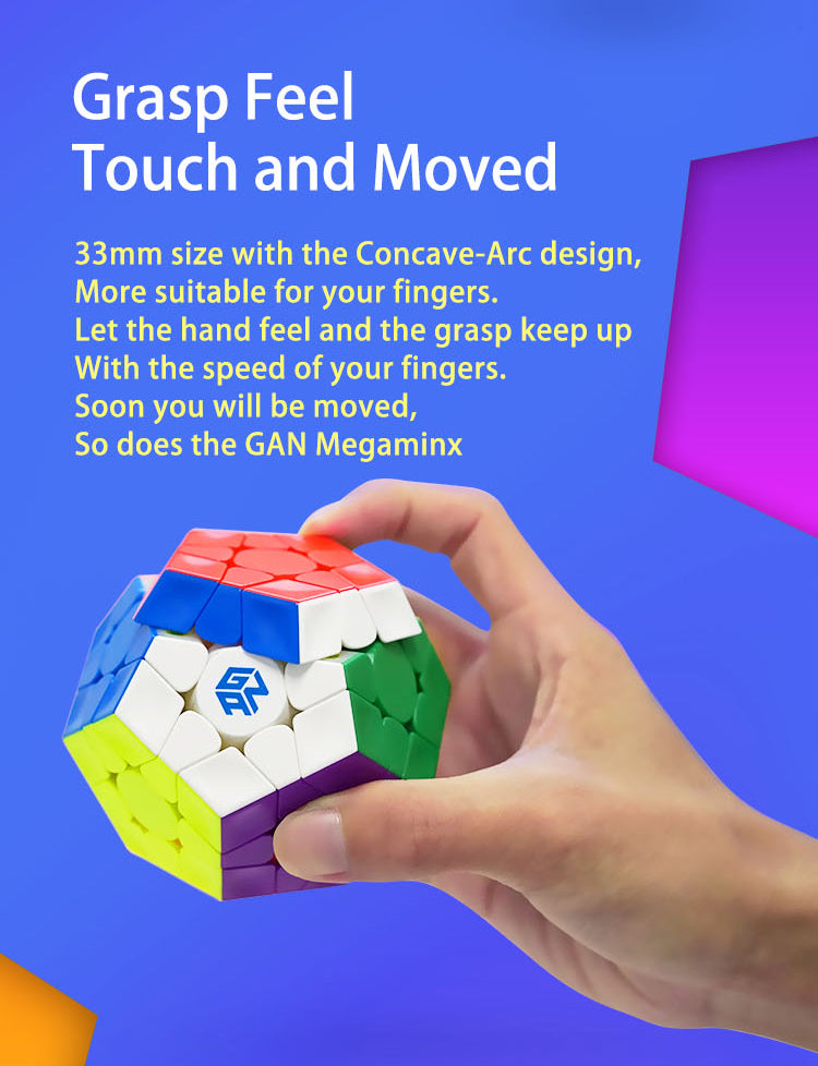 GAN Megaminx magnetic stickerless