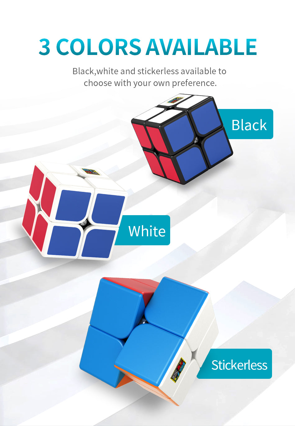Meilong 2x2 stickerless/black/carbon