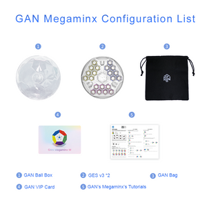 GAN Megaminx  magnetic stickerless